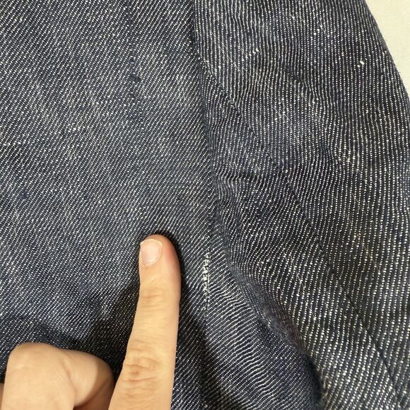 Banana Republic 100% Linen Blazer Women's 2 Blue Single Button Lightweight - Picture 9 of 9